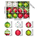 Conjunto de Enfeites de natal para Árvore - Bolas Decorativas Elegantes