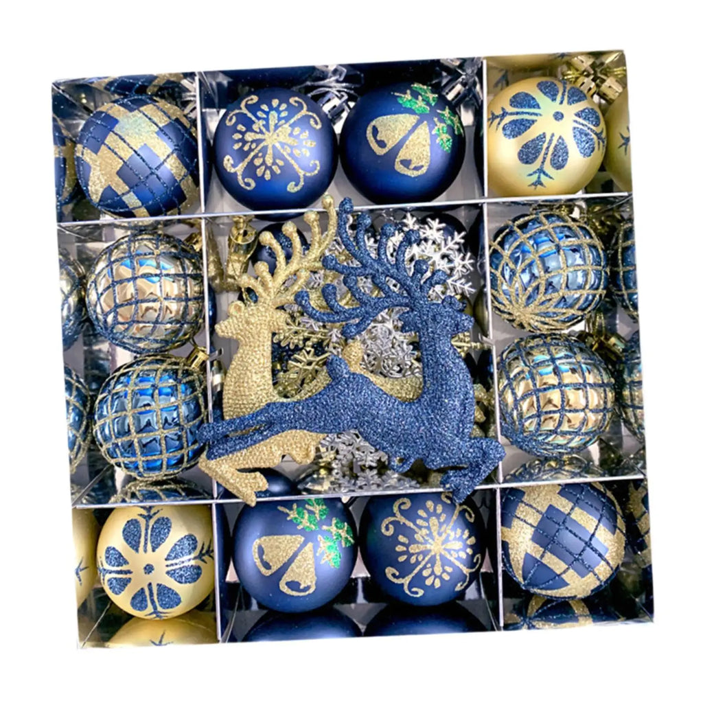 Conjunto de Enfeites de natal para Árvore - Bolas Decorativas Elegantes