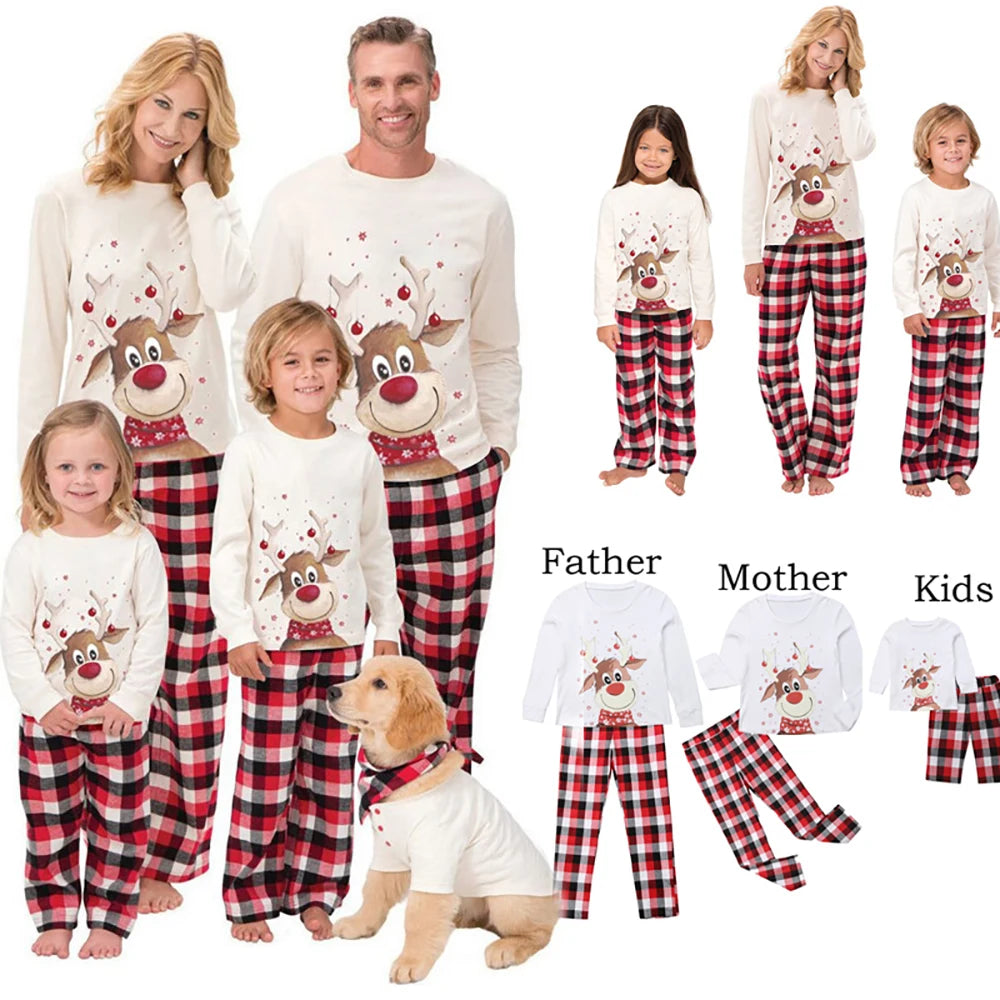 Pijama de Natal para Toda a Familia - Conjunto a Combinar para Pais e Crianças