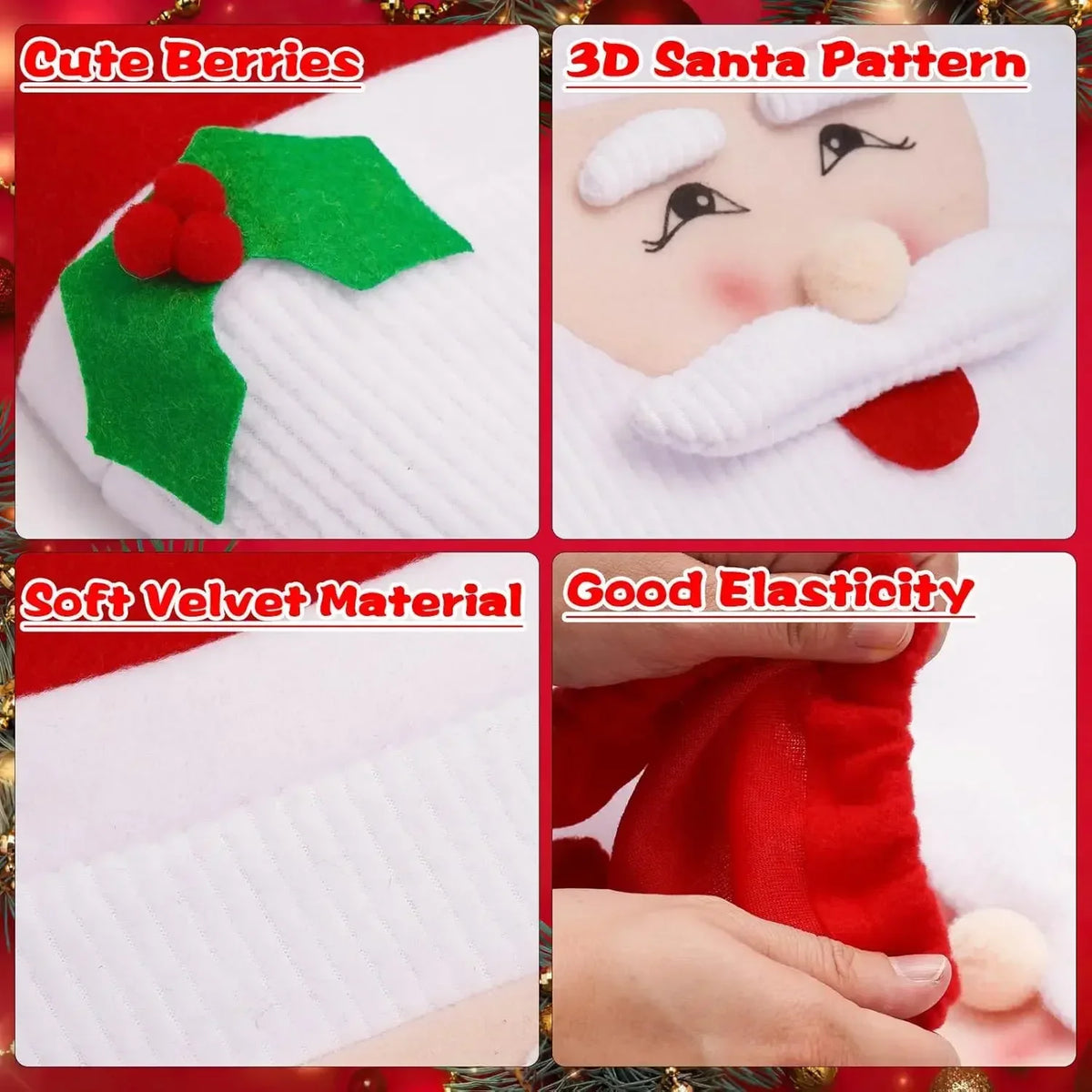 Conjunto de Decoração de Natal para Casa de Banho