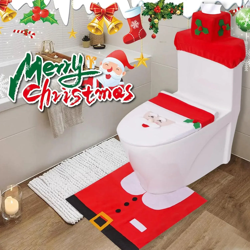 Conjunto de Decoração de Natal para Casa de Banho