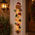 Pendente de Porta de Natal em Croché - Decoração Festiva com Pai Natal
