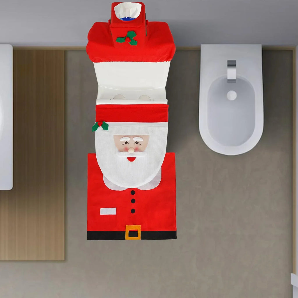 Conjunto de Decoração de Natal para Casa de Banho