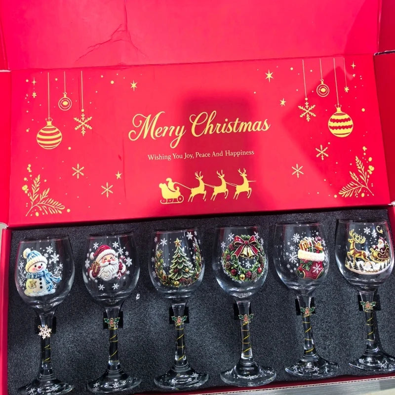 Conjunto de Copos Decorativos de Natal - Caixa de Oferta