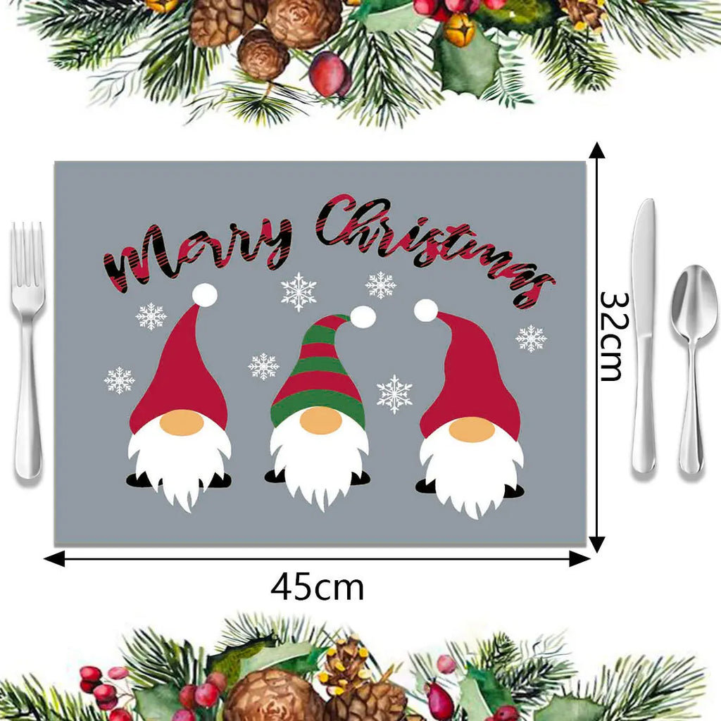 Individuais de Mesa de Natal - Decoração Festiva para Mesa