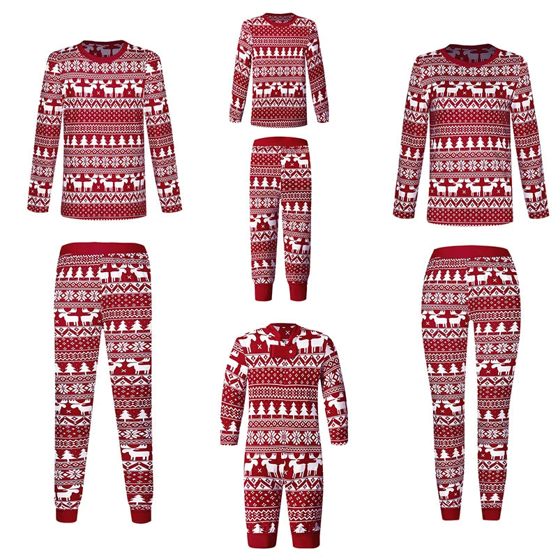 Pijamas de Natal a Combinar para Toda a Familia - Pai, Mãe e Crianças