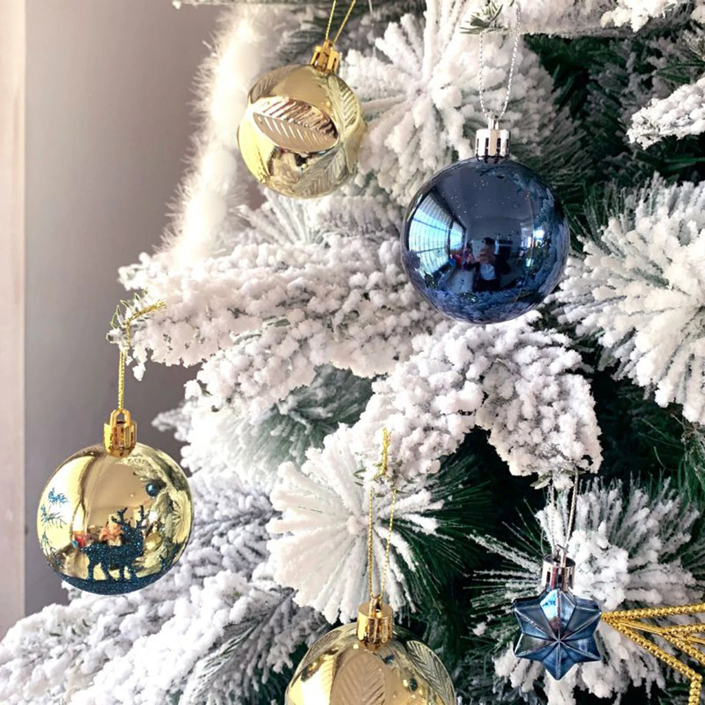 Conjunto de Enfeites de natal para Árvore - Bolas Decorativas Elegantes
