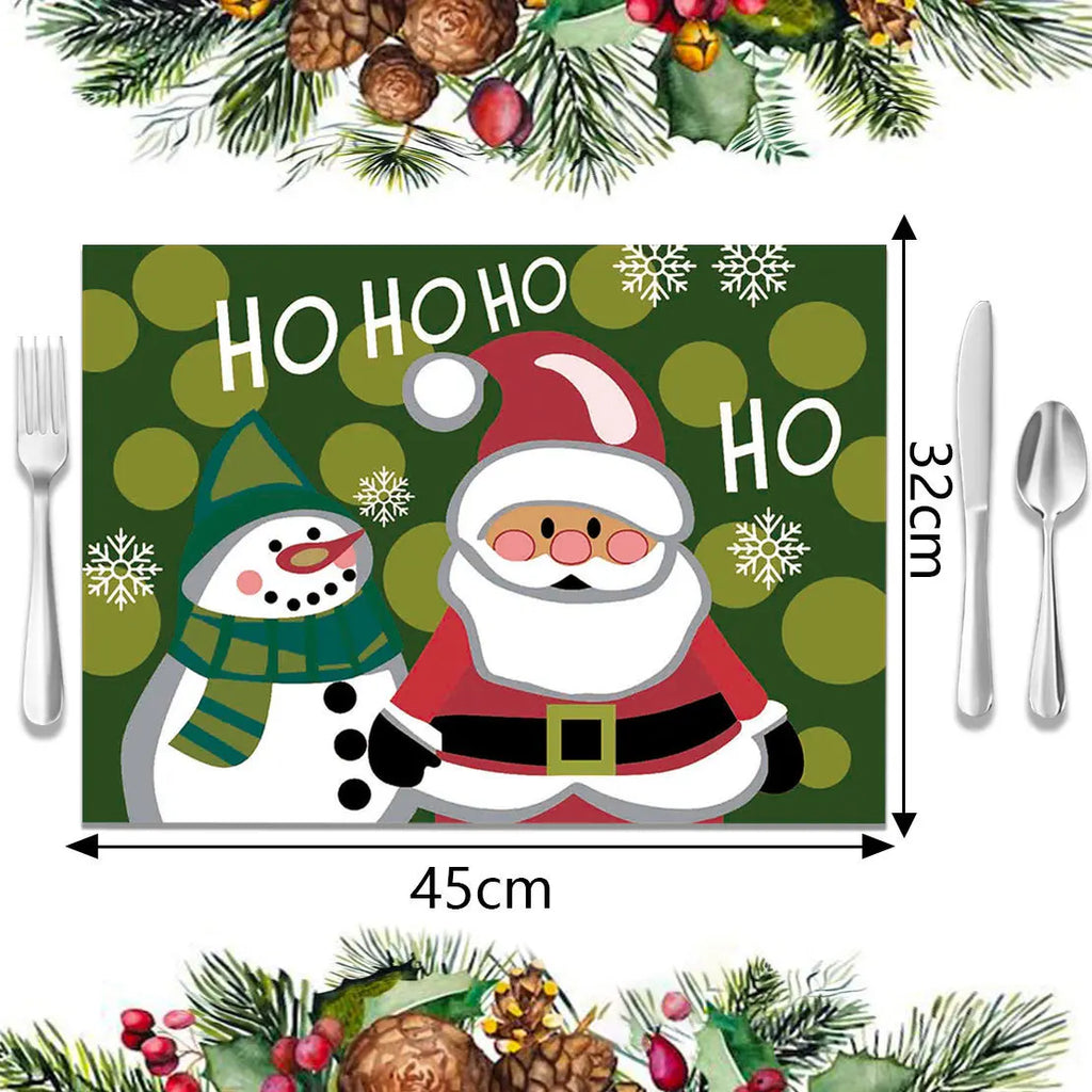 Individuais de Mesa de Natal - Decoração Festiva para Mesa