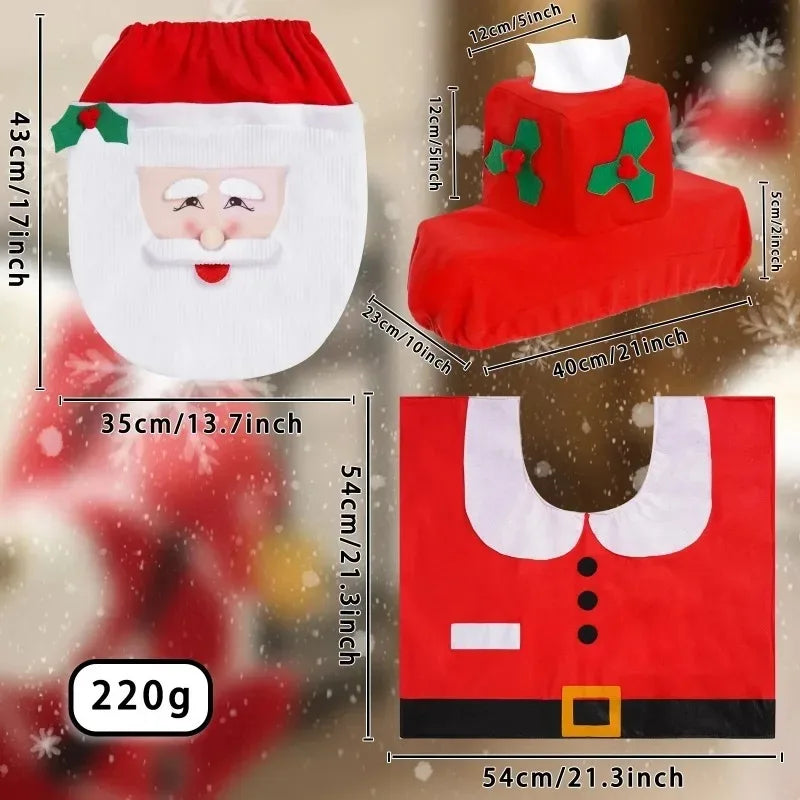 Conjunto de Decoração de Natal para Casa de Banho