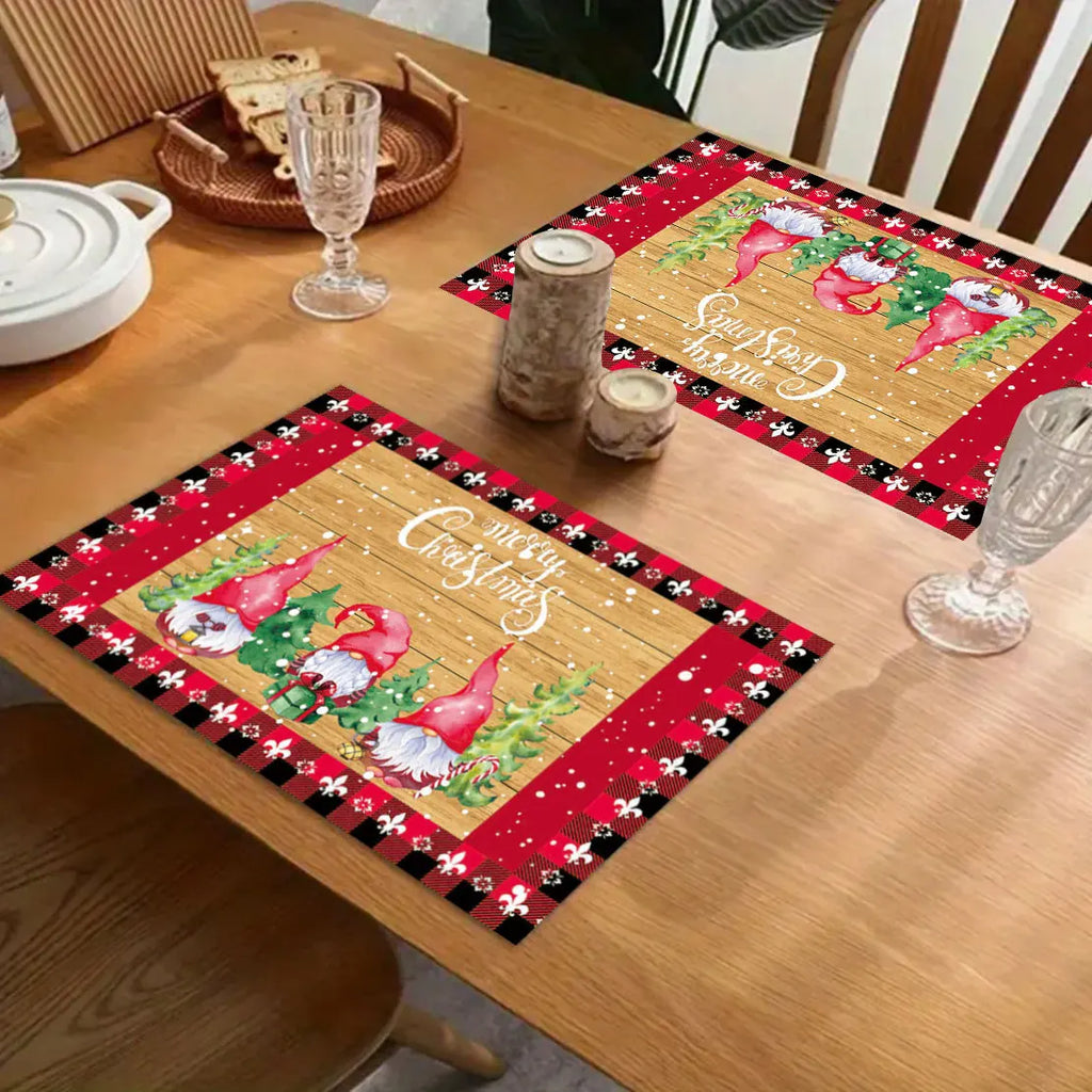 Individuais de Mesa de Natal - Decoração Festiva para Mesa