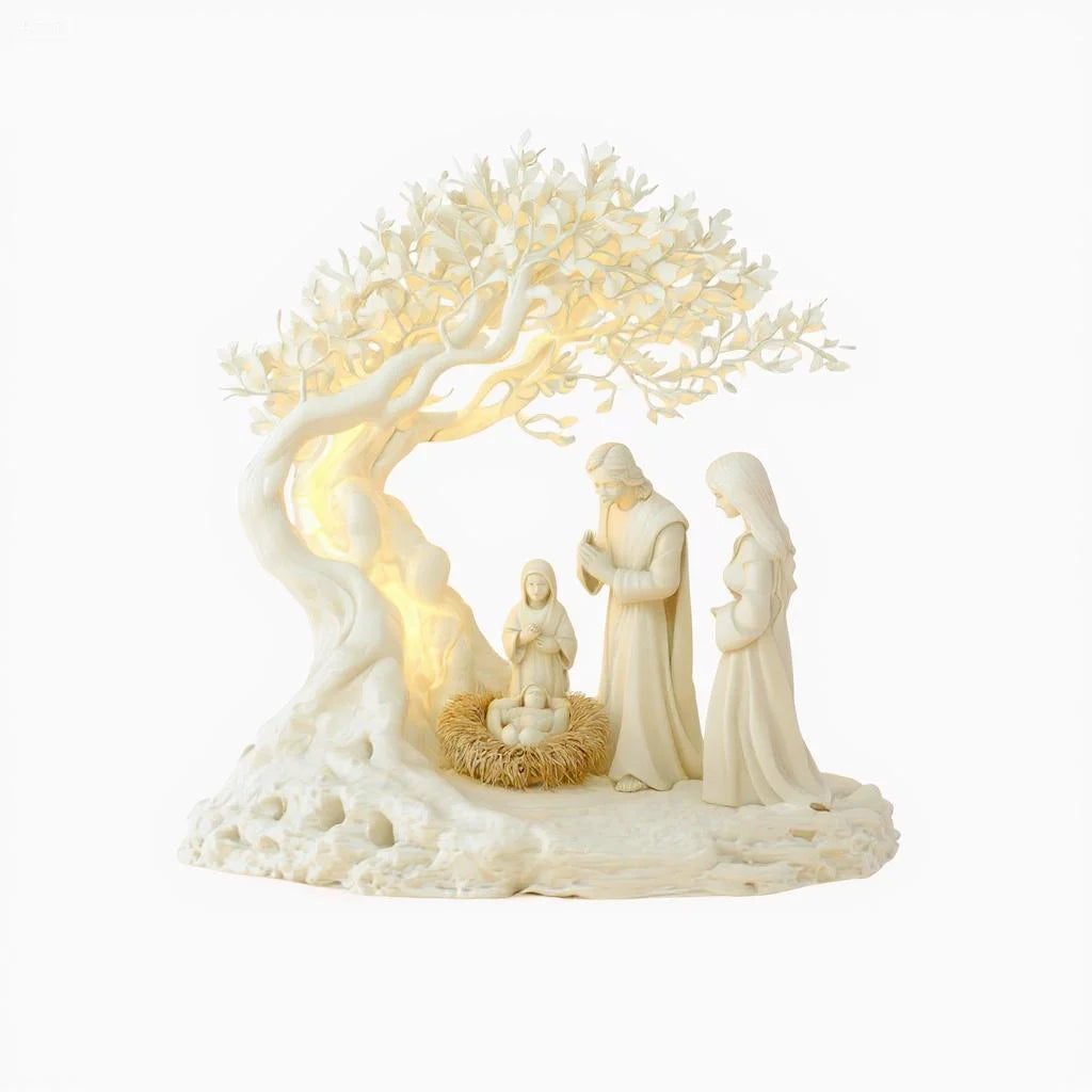 Figura Decorativa de Natal - Presépio Iluminado
