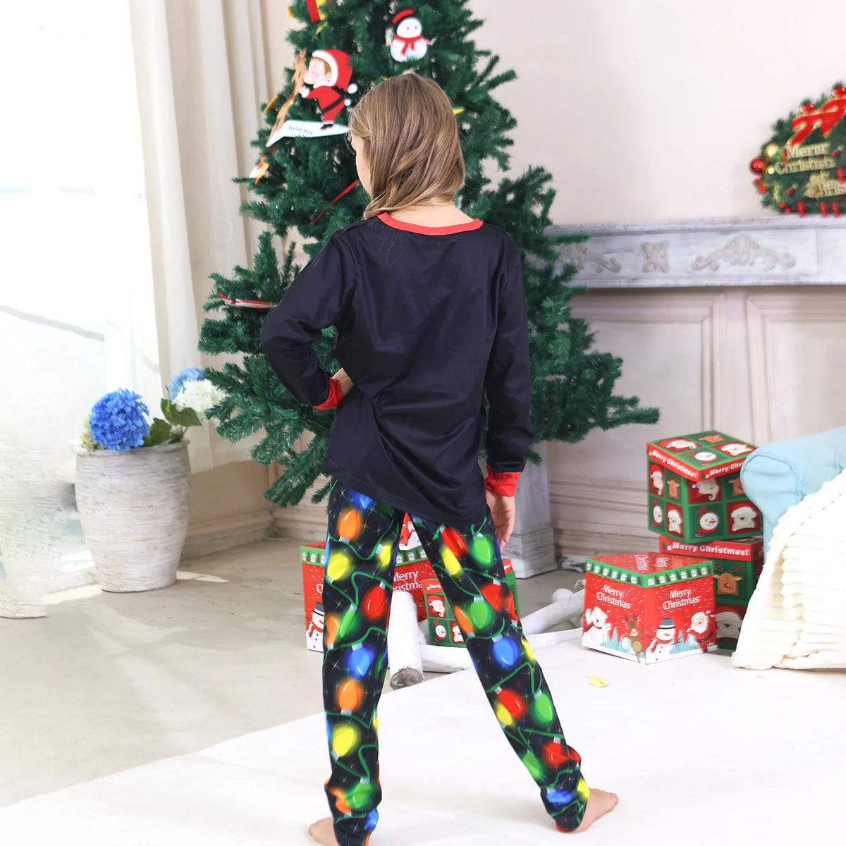 Pijamas de Natal Combinados para Toda  A Familia - Adultos, Crianças e Bebés