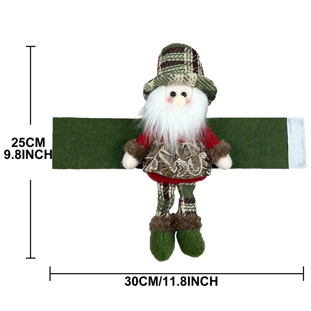 Ganchos Decorativos de Natal para Cortinas - Boneco de Neve, Rena e Pai Natal