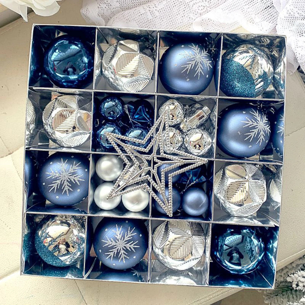 Conjunto de Enfeites de natal para Árvore - Bolas Decorativas Elegantes