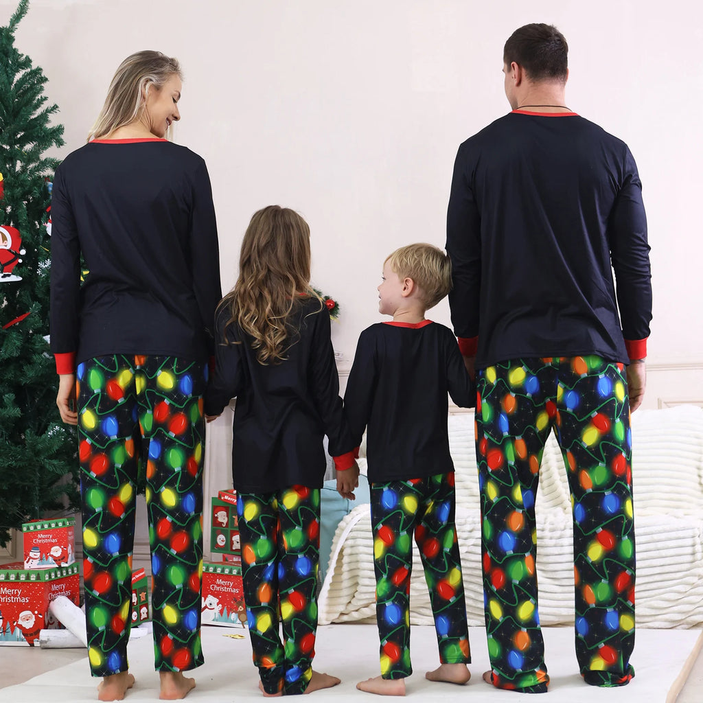 Pijamas de Natal Combinados para Toda  A Familia - Adultos, Crianças e Bebés