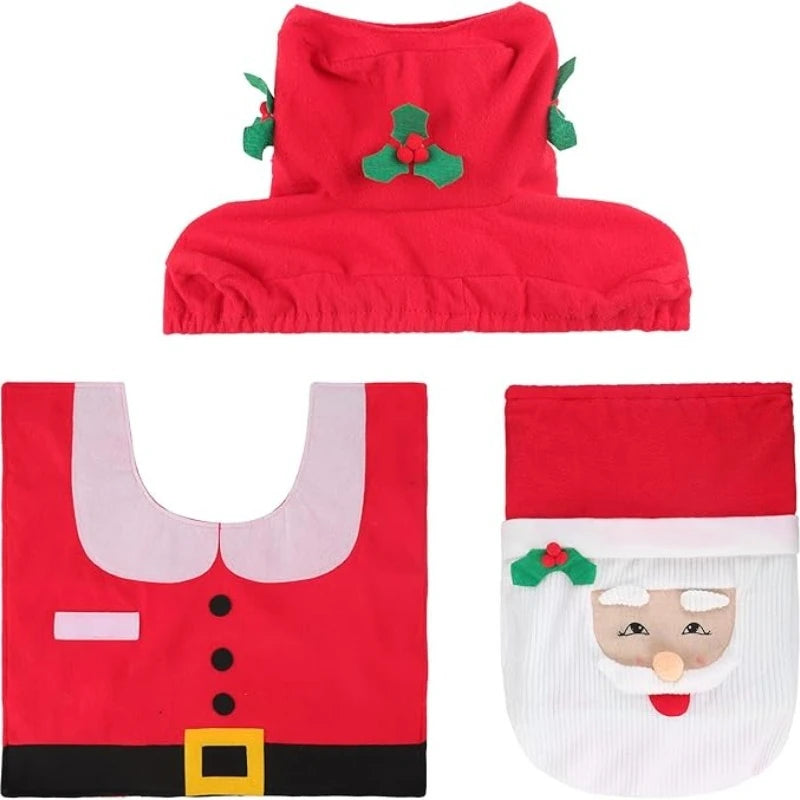 Conjunto de Decoração de Natal para Casa de Banho