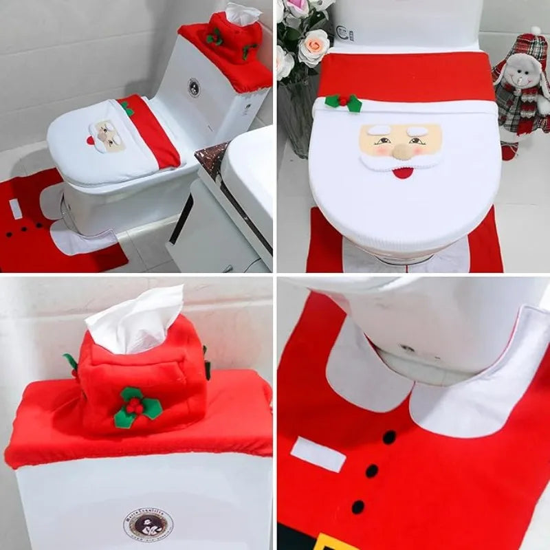 Conjunto de Decoração de Natal para Casa de Banho