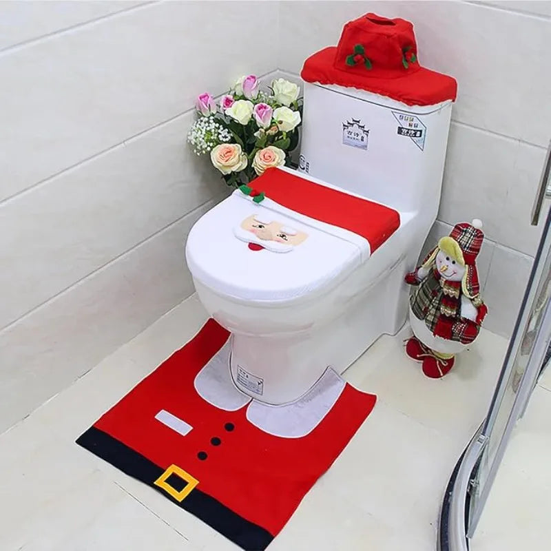 Conjunto de Decoração de Natal para Casa de Banho